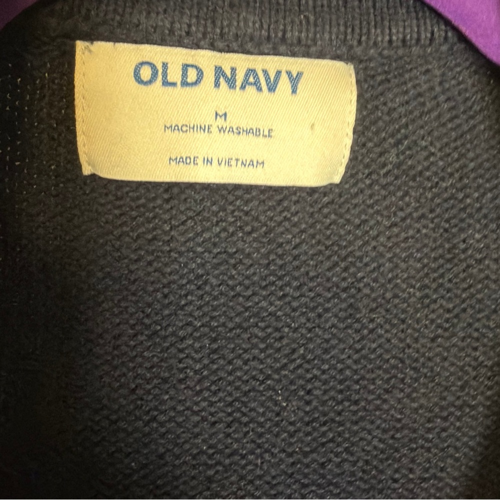 Old Navy Women's Deep Blue V-Neck Sweater - Picture 2 of 3